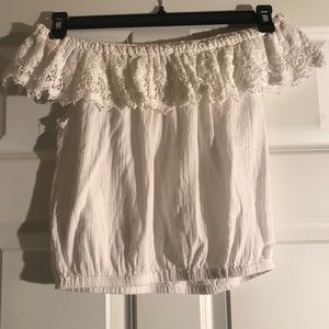 mossimo supply company White off shoulder shirt